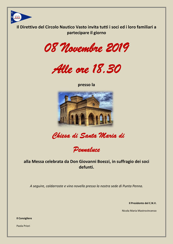 08 Novembre 2019 – Ricordiamoli insieme